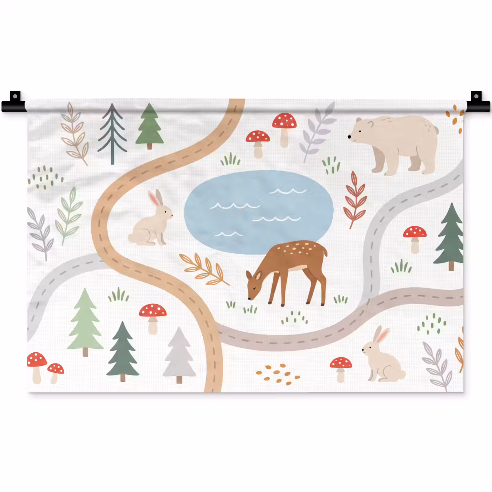 Wandteppich - Tiere – Wald – Illustration — 1