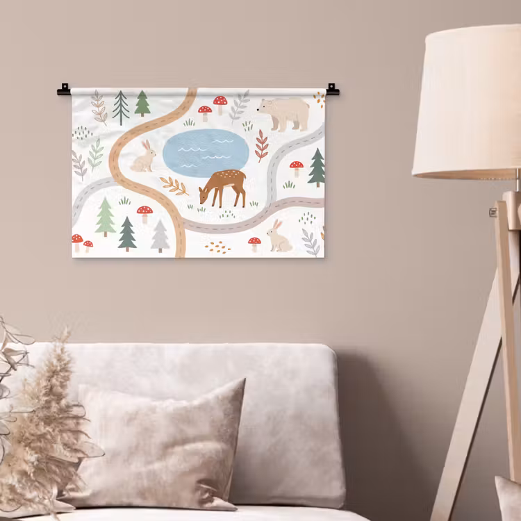 Wandteppich - Tiere – Wald – Illustration — 2