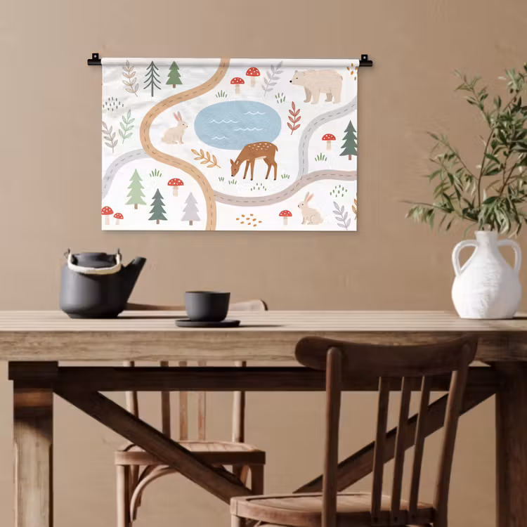 Wandteppich - Tiere – Wald – Illustration — 3