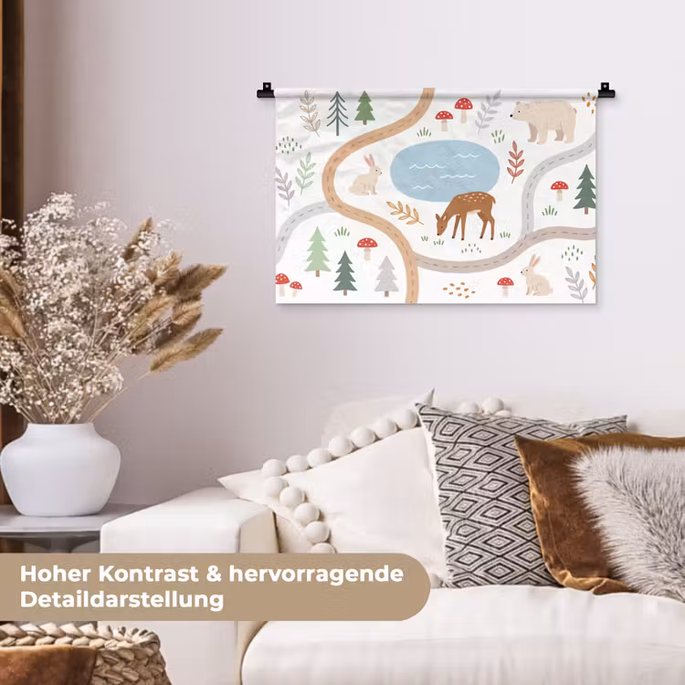 Wandteppich - Tiere – Wald – Illustration — 6