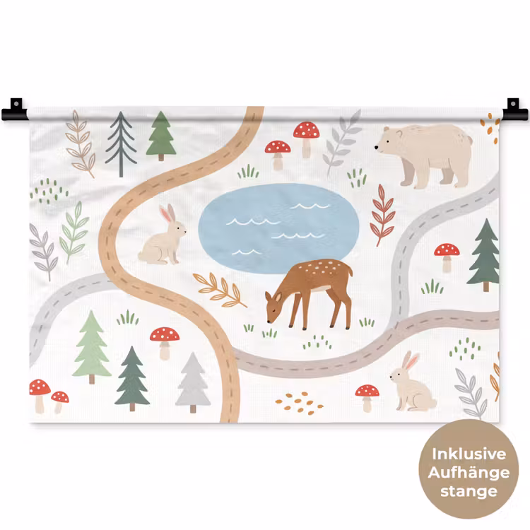 Wandteppich - Tiere – Wald – Illustration — 9