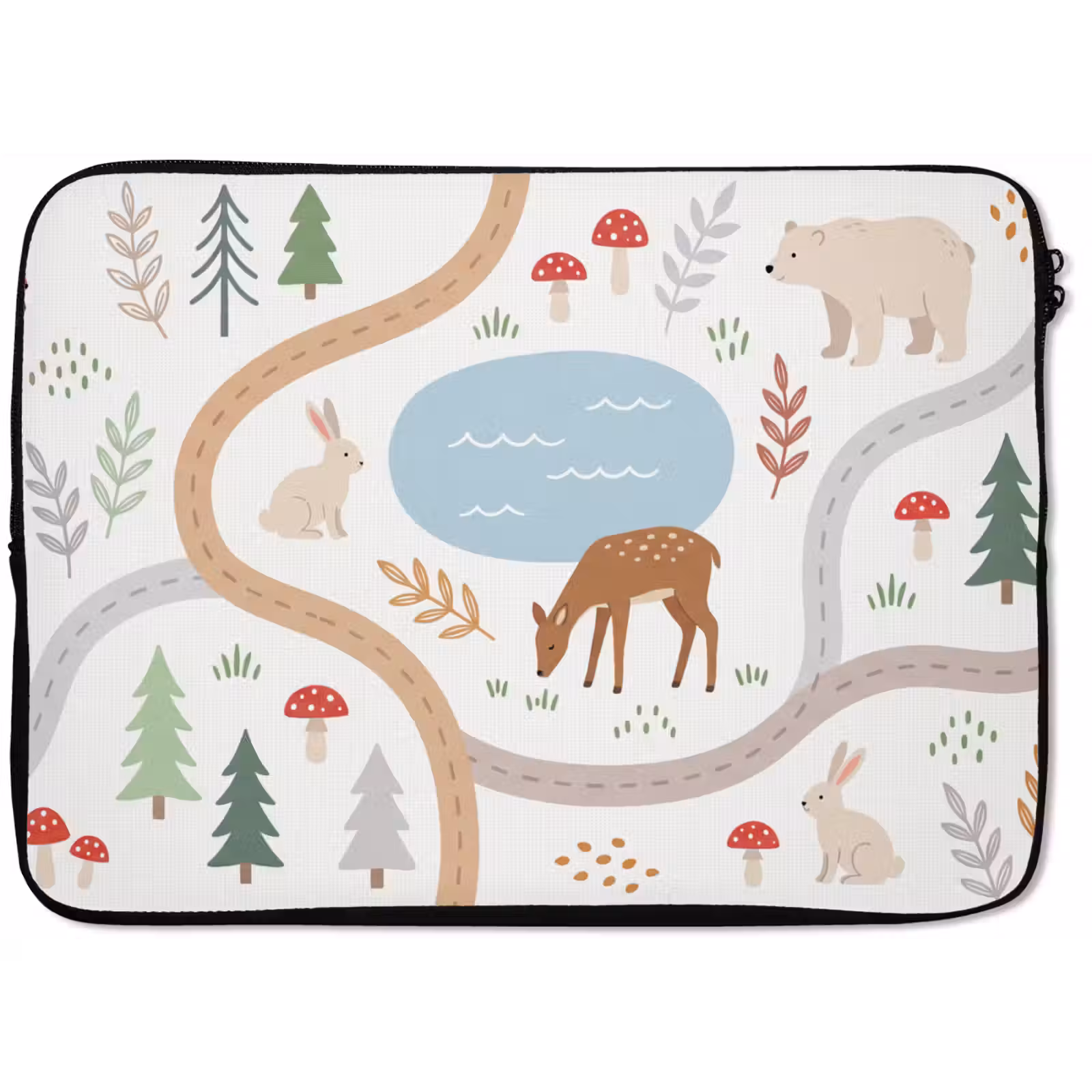 Laptop hülle - Tiere – Wald – Illustration — 1