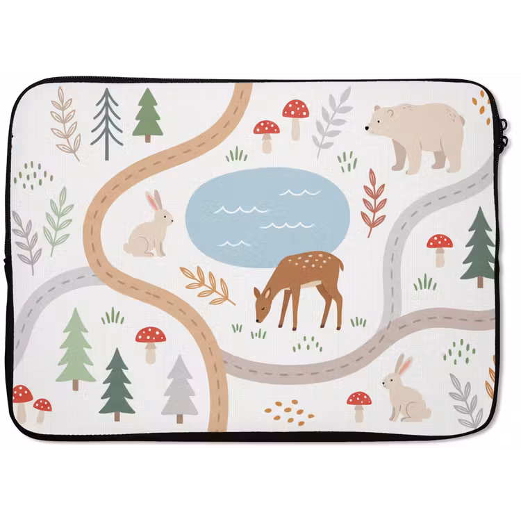 Laptop hülle - Tiere – Wald – Illustration — 1