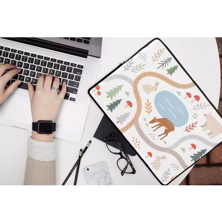 Laptop hülle - Tiere – Wald – Illustration — 3