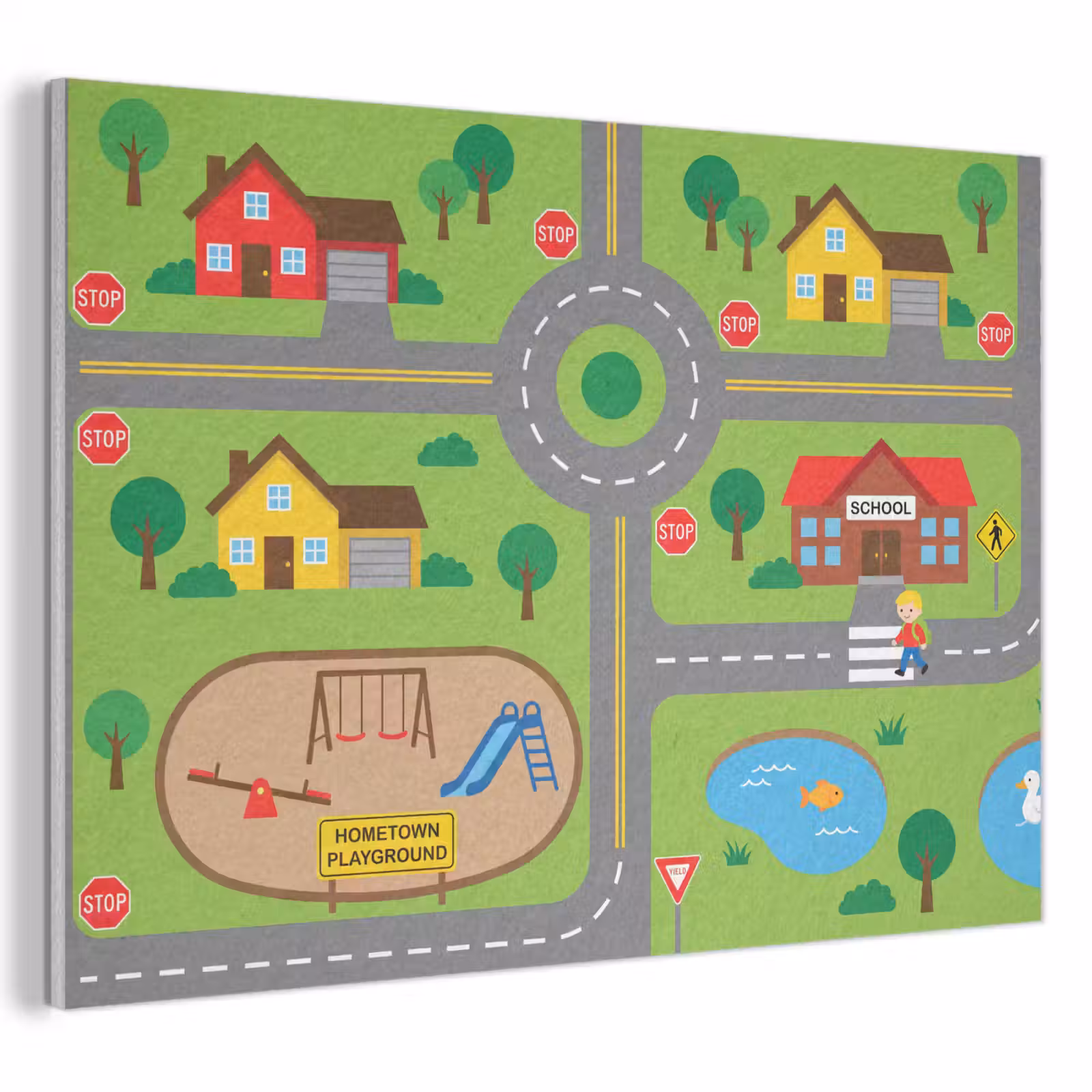 Akustikbild - Stadt – Straßen – Karikatur — 1