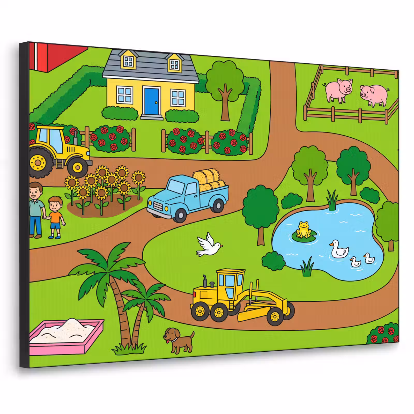 Art Frame - Landleben – Tiere – Cartoon — 1