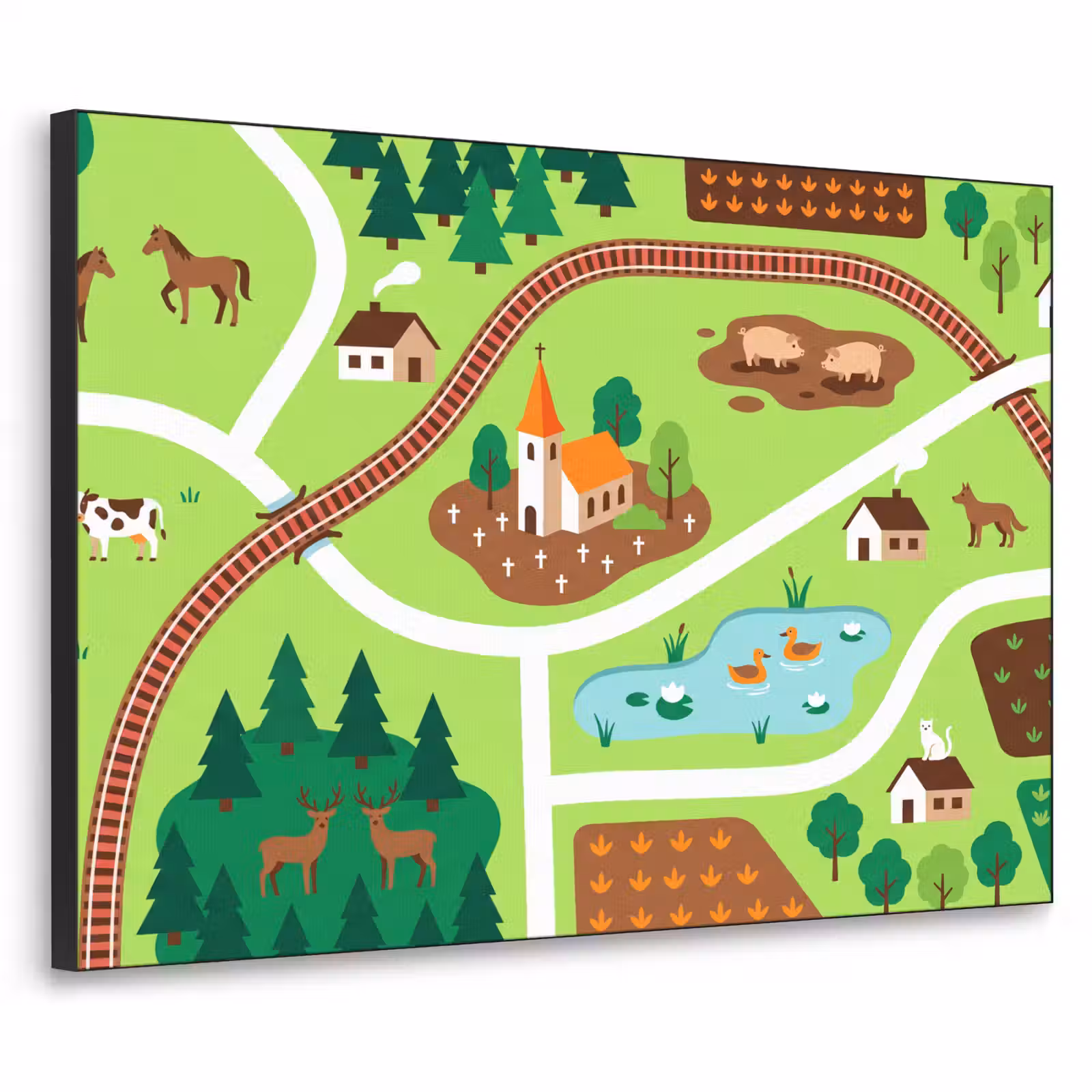 Art Frame - Landschaft – Tiere – Illustration — 1
