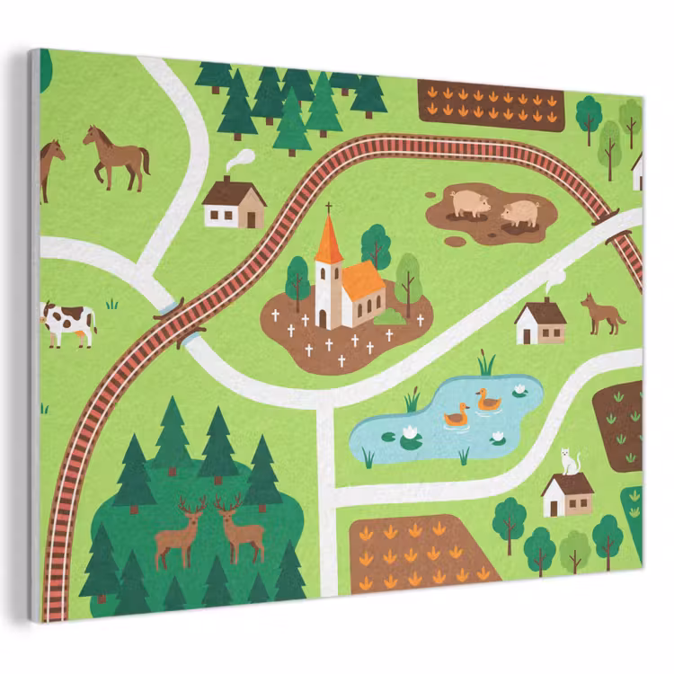 Akustikbild - Landschaft – Tiere – Illustration — 1