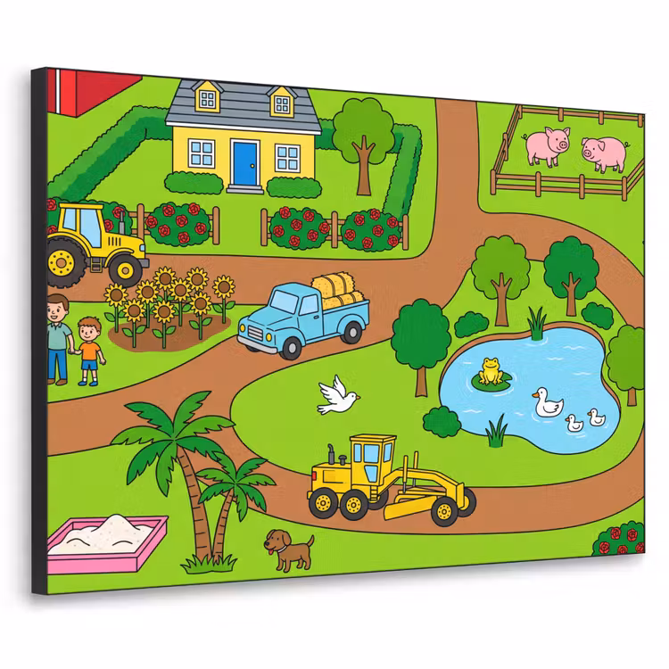 Art Frame - Landleben – Tiere – Cartoon — 1