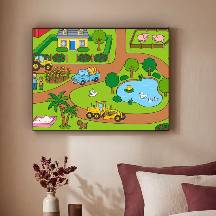 Art Frame - Landleben – Tiere – Cartoon — 2