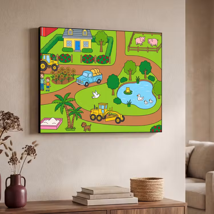 Art Frame - Landleben – Tiere – Cartoon — 3