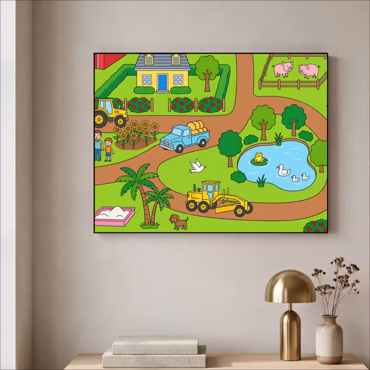 Art Frame - Landleben – Tiere – Cartoon — 4