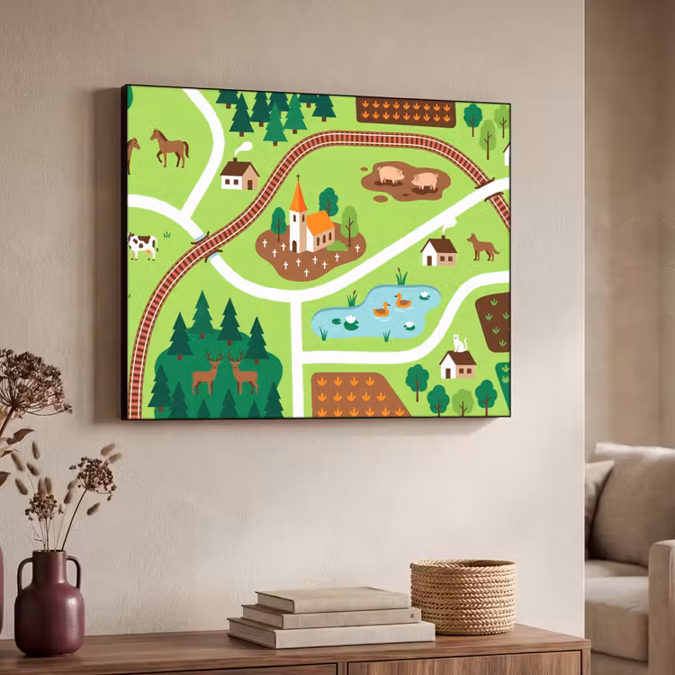 Art Frame - Landschaft – Tiere – Illustration — 3