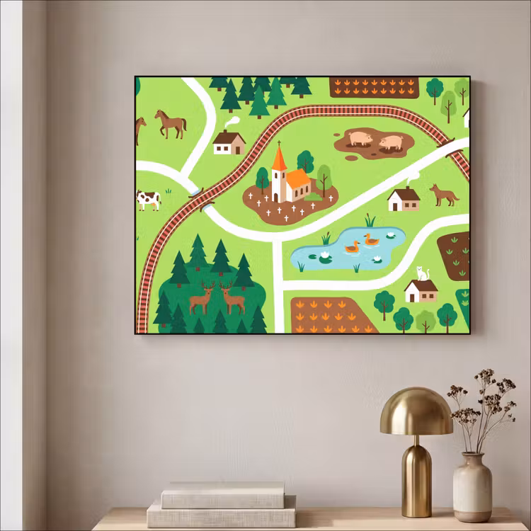 Art Frame - Landschaft – Tiere – Illustration — 4