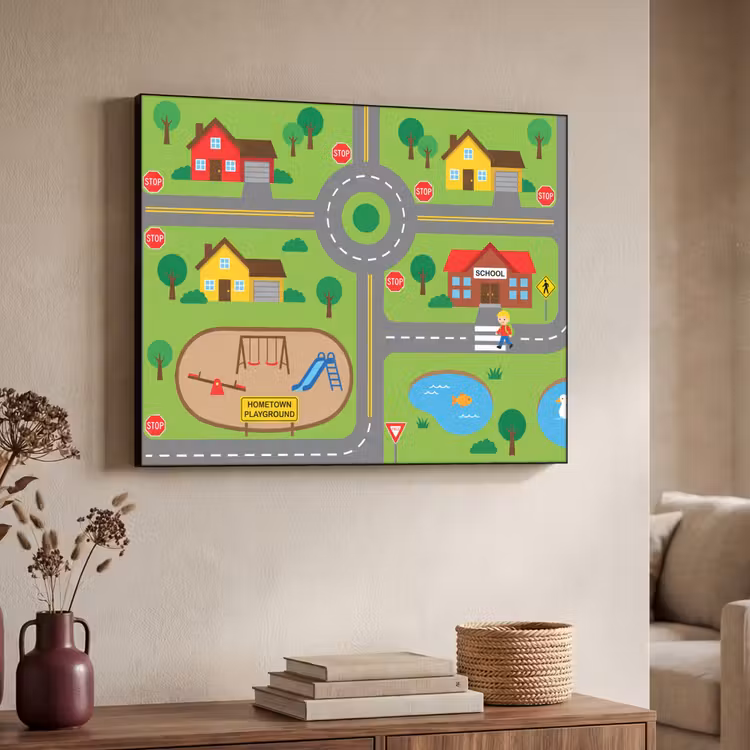 Art Frame - Stadt – Straßen – Karikatur — 3