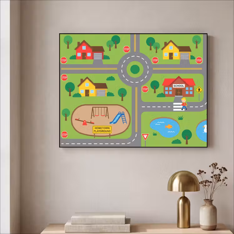 Art Frame - Stadt – Straßen – Karikatur — 4