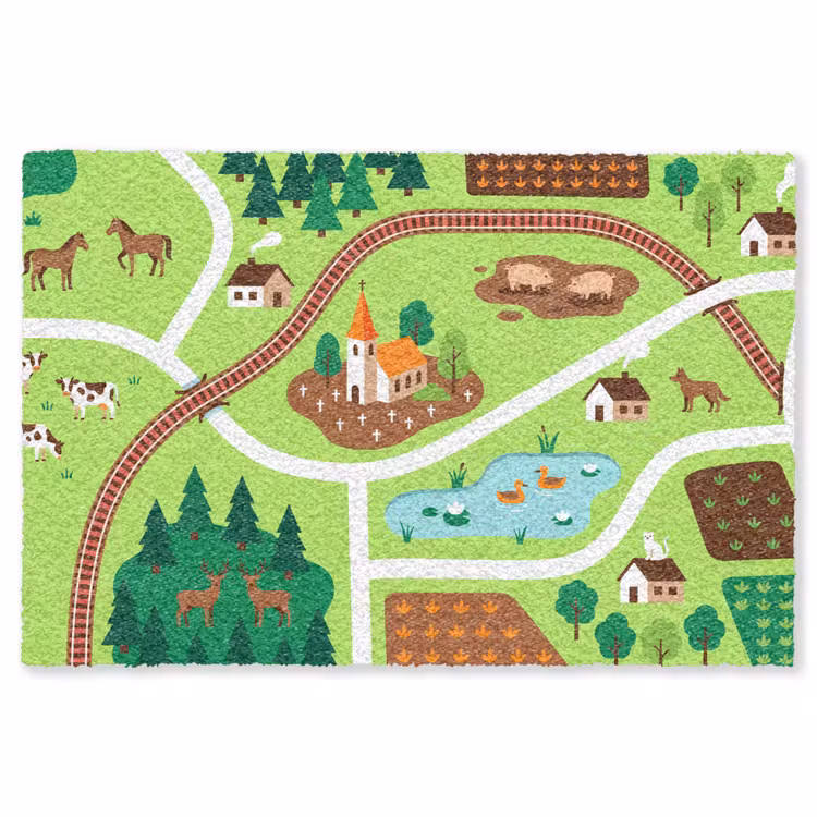 Teppich - Landschaft – Tiere – Illustration — 1