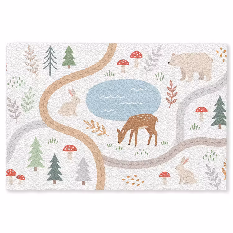 Teppich - Tiere – Wald – Illustration — 1