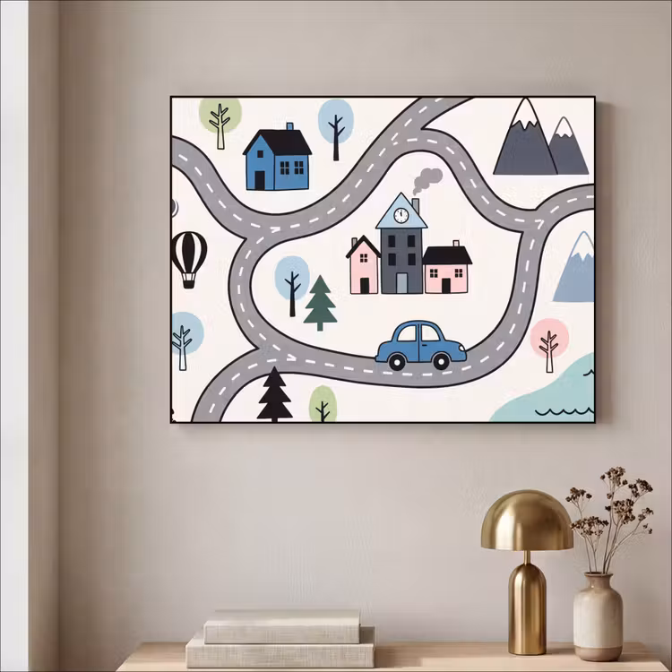 Art Frame - Karte – Stadt – Kinderfreundlich — 4