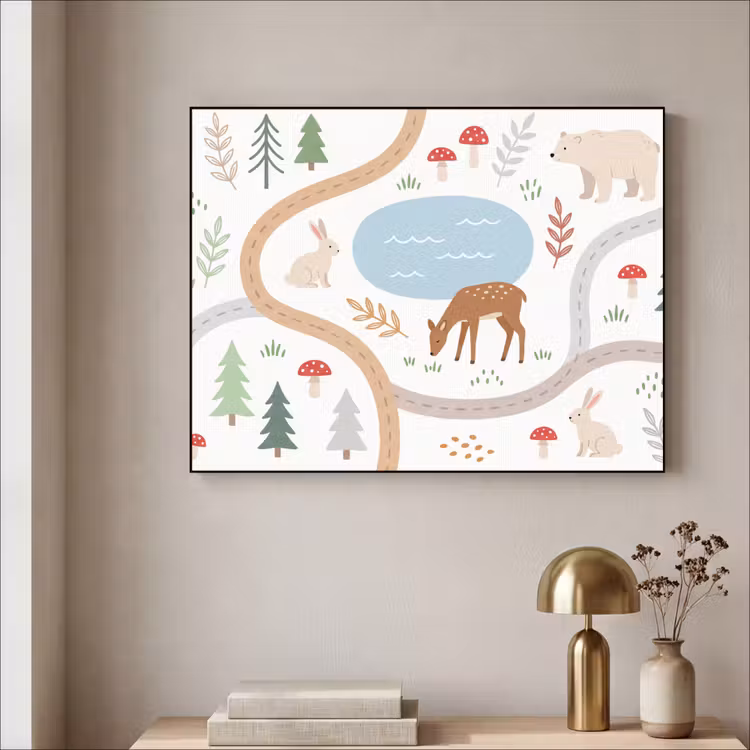 Art Frame - Tiere – Wald – Illustration — 4