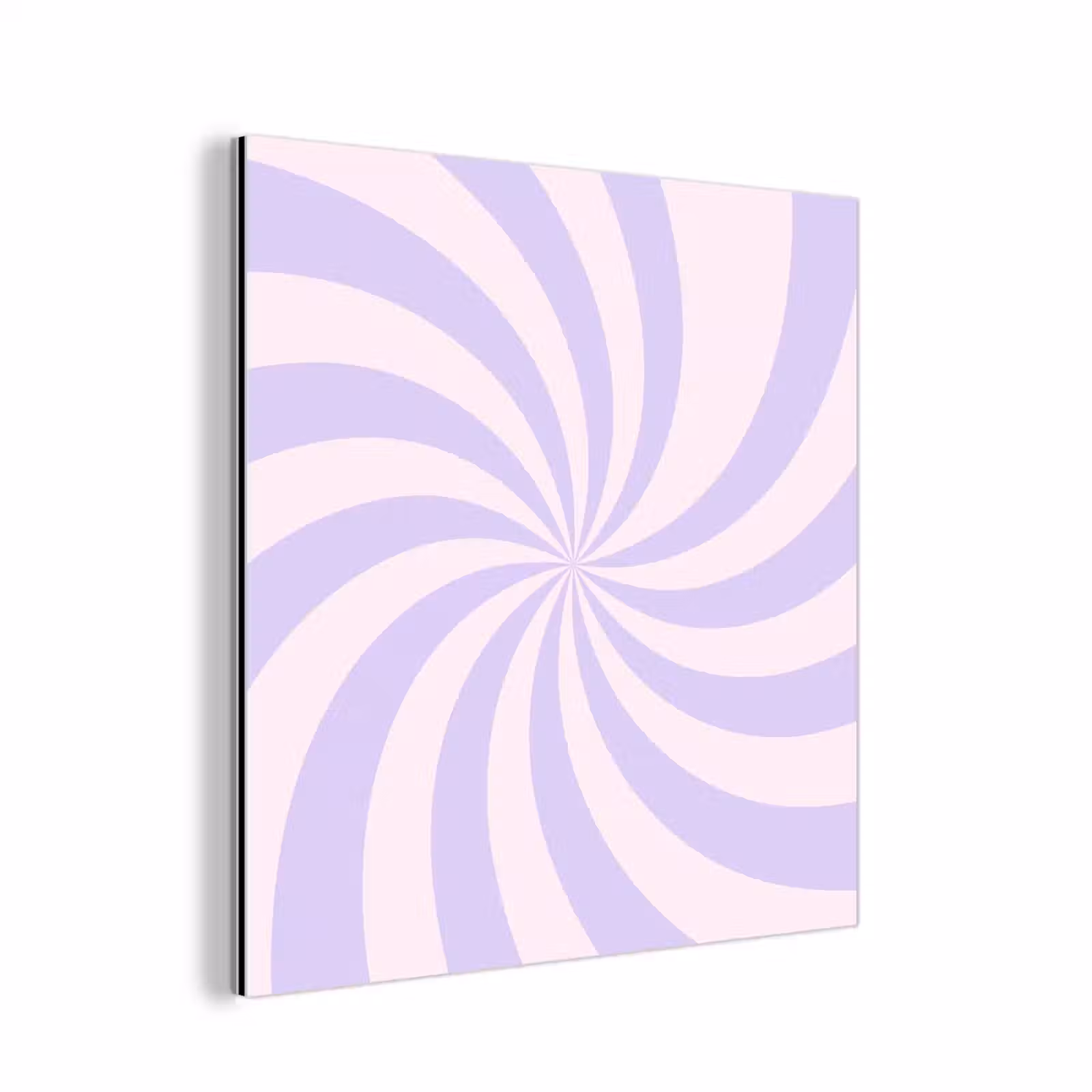 Alu-Dibond-Bild - Muster – Spirale – Abstrakt – Modern – Lila-Rosa — 1
