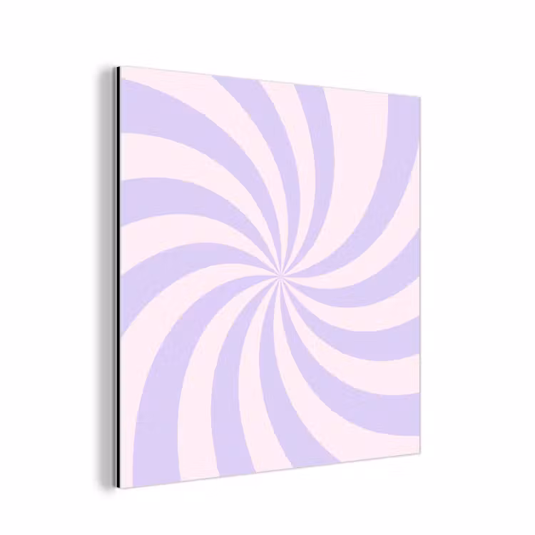 Alu-Dibond-Bild - Muster – Spirale – Abstrakt – Modern – Lila-Rosa — 1