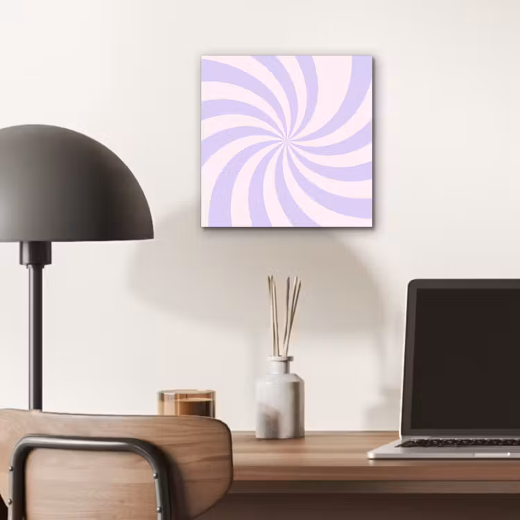 Alu-Dibond-Bild - Muster – Spirale – Abstrakt – Modern – Lila-Rosa — 6