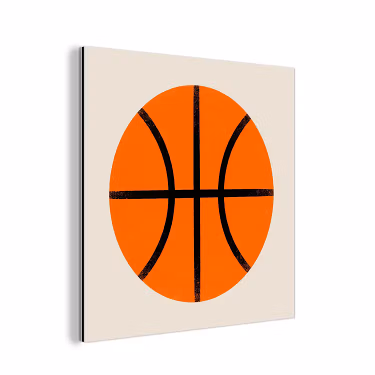 Alu-Dibond-Bild - Basketball – Ball – Sport – Illustration – Orange — 1
