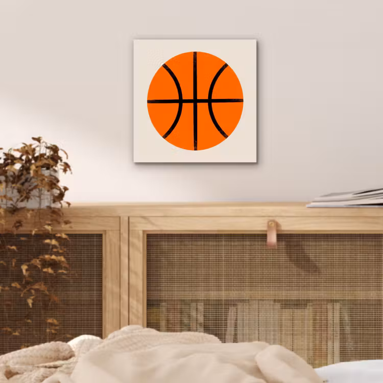 Alu-Dibond-Bild - Basketball – Ball – Sport – Illustration – Orange — 4