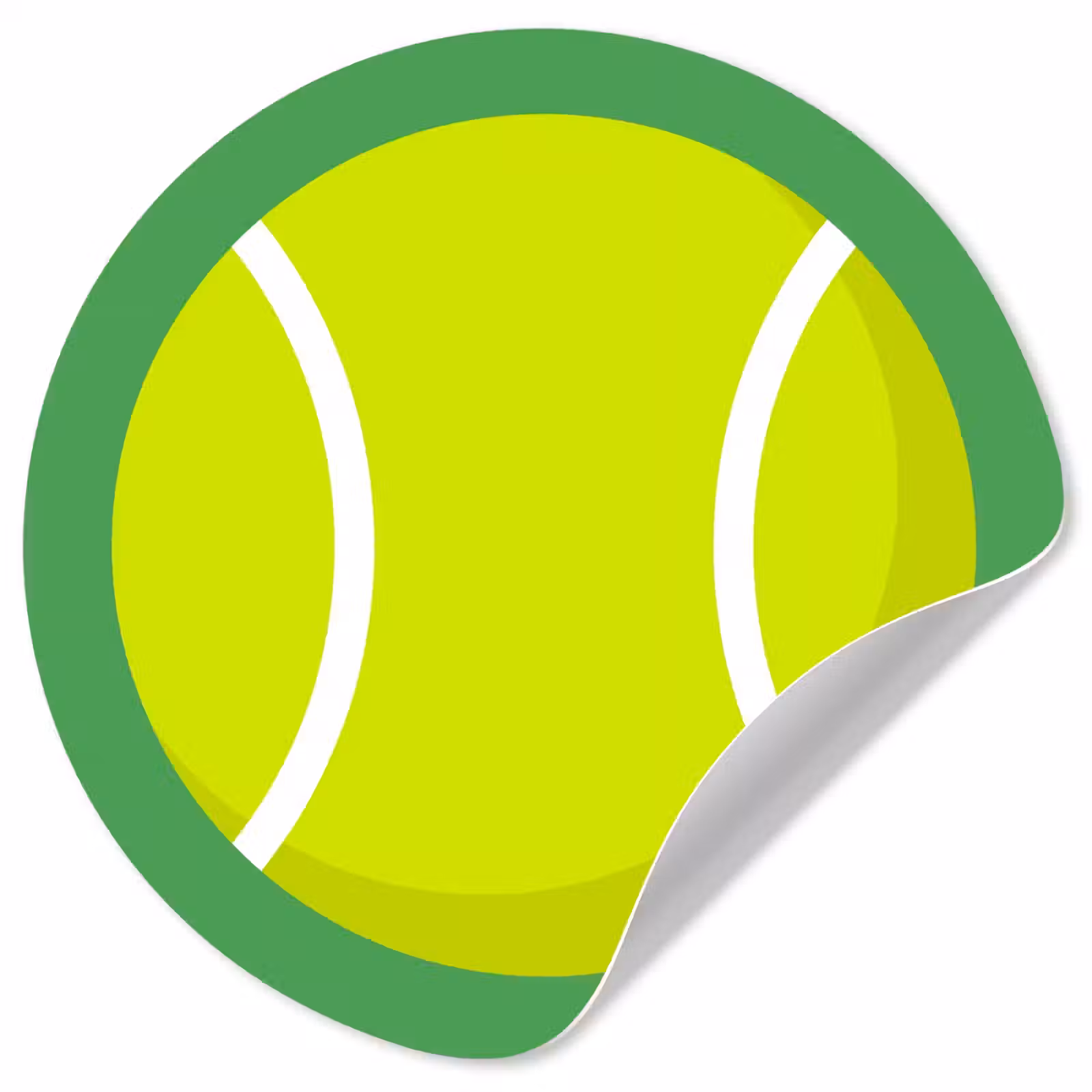 Runde Tapete - Ball – Gelb – Sport – Grün – Illustration — 1
