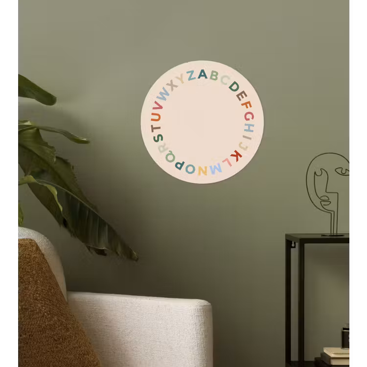 Runde Tapete - Alphabet – Kreis – Bildung – Spielerisch – Farbenfroh — 3