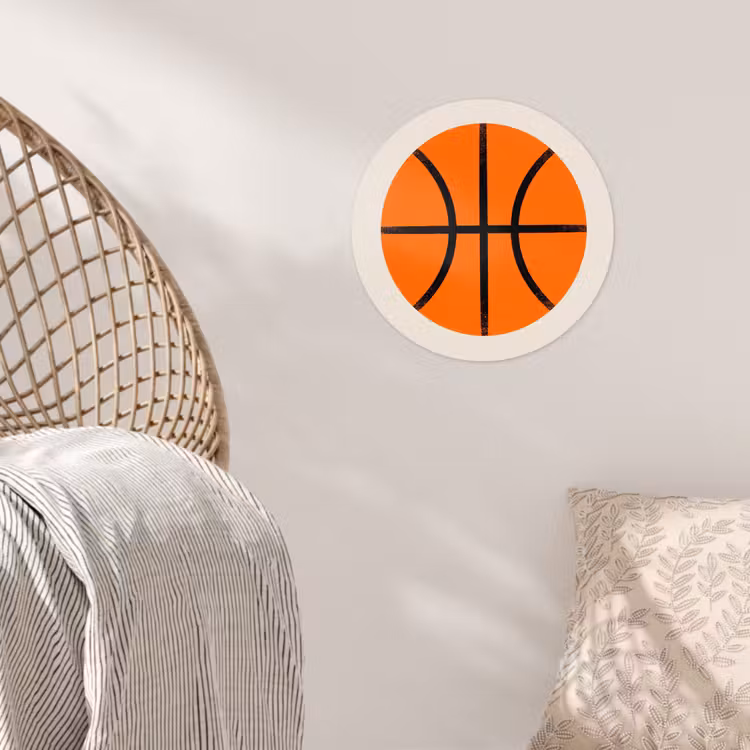 Runde Tapete - Basketball – Ball – Sport – Illustration – Orange — 5
