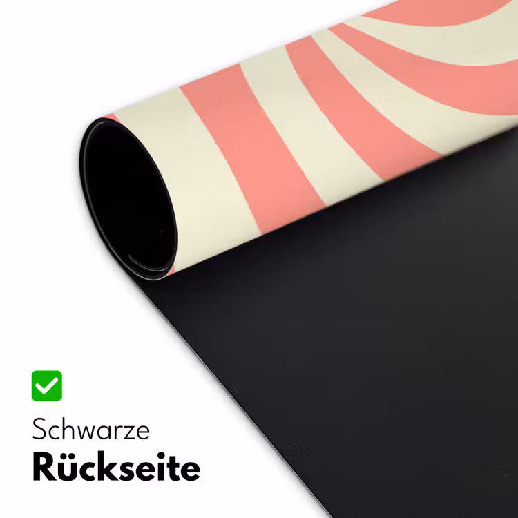 Schreibtischunterlage - Spirale – Muster – Abstrakt – Rosa – Beige — 2