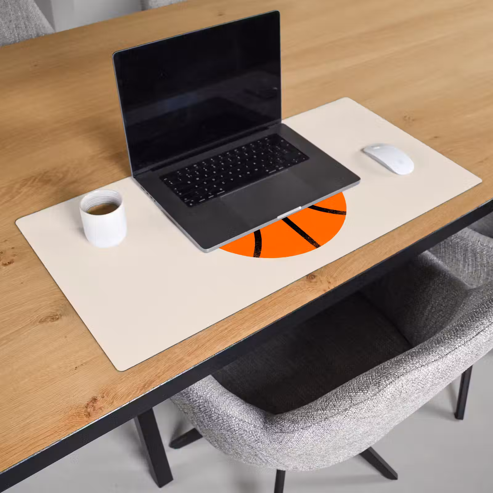 Schreibtischunterlage - Basketball – Ball – Sport – Illustration – Orange — 1