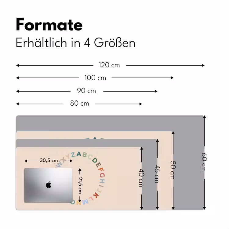 Schreibtischunterlage - Alphabet – Kreis – Bildung – Spielerisch – Farbenfroh — 5