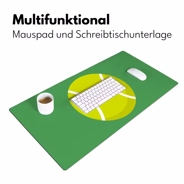 Schreibtischunterlage - Ball – Gelb – Sport – Grün – Illustration — 4