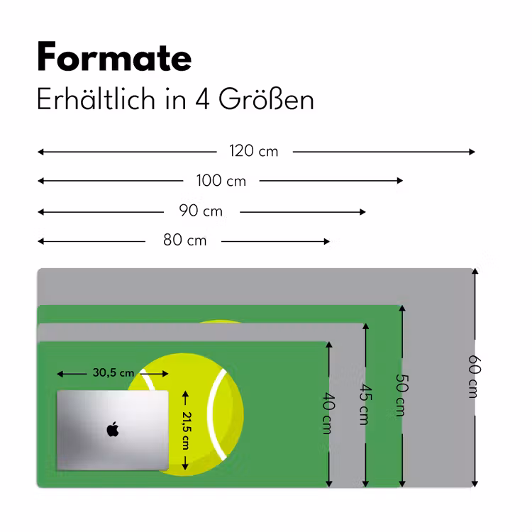 Schreibtischunterlage - Ball – Gelb – Sport – Grün – Illustration — 5