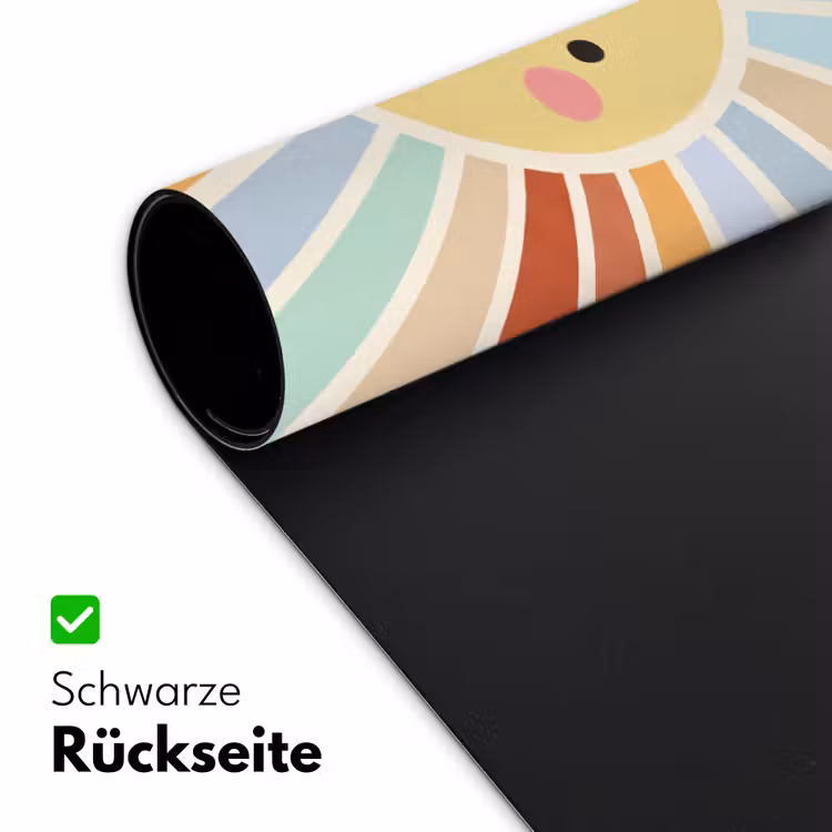 Schreibtischunterlage - Sonne – Strahlen – Fröhlich – Bunt – Abstrakt — 2