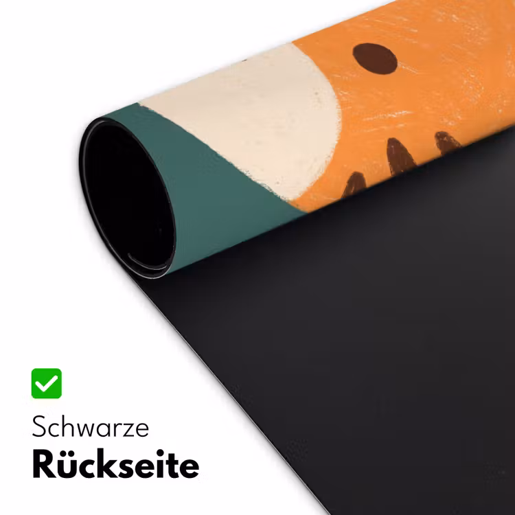 Schreibtischunterlage - Tiere – Kopf – Orange – Illustration – Modern — 2