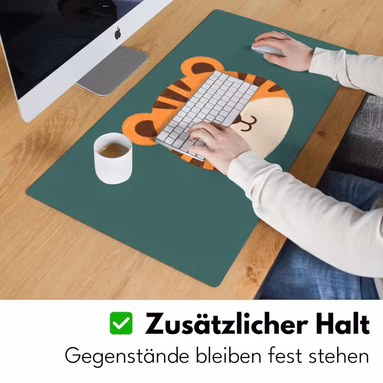 Schreibtischunterlage - Tiere – Kopf – Orange – Illustration – Modern — 3