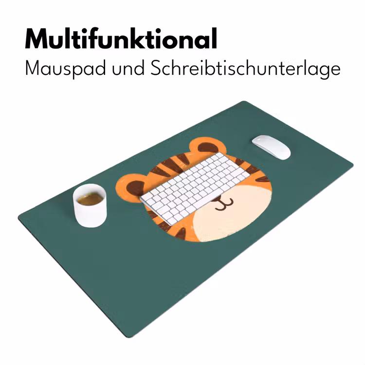 Schreibtischunterlage - Tiere – Kopf – Orange – Illustration – Modern — 4