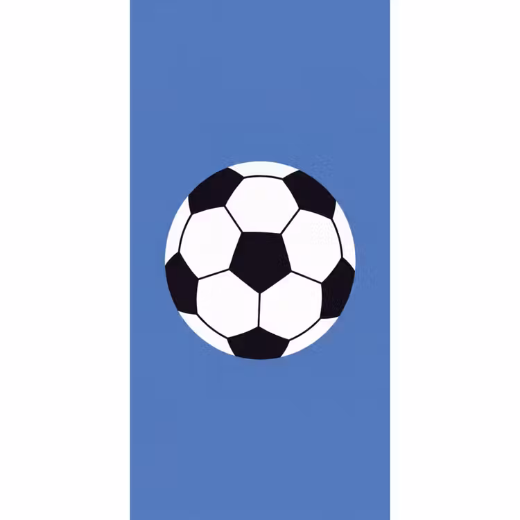 Tapete - Fußball – Schwarz-Weiß – Sport – Illustration – Blau — 2