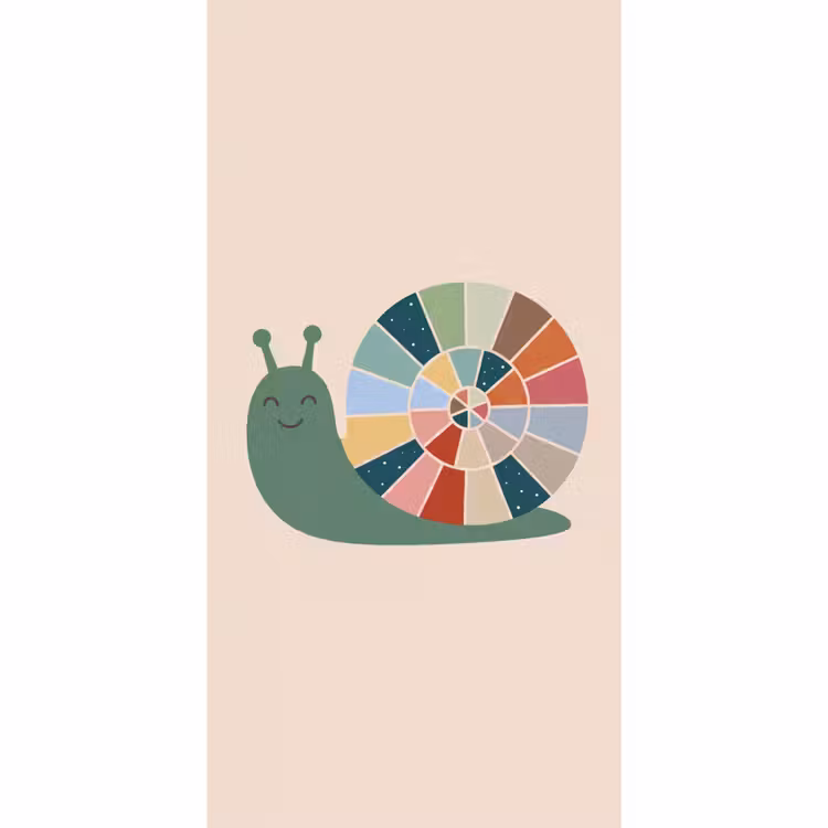 Tapete - Tiere – Schnecke – Bunt – Illustration — 2