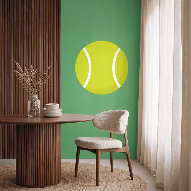 Tapete - Ball – Gelb – Sport – Grün – Illustration — 4