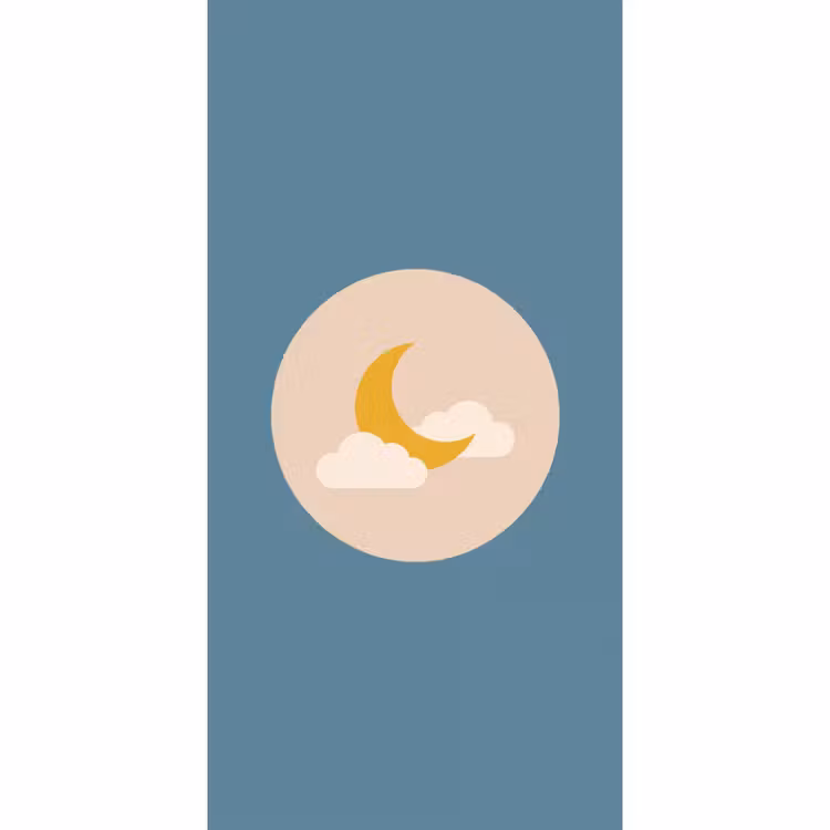 Tapete - Mond – Wolken – Natur – Abstrakt – Gelb — 2