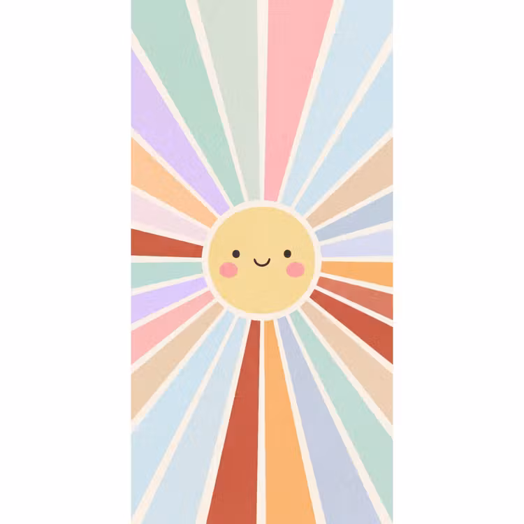 Tapete - Sonne – Strahlen – Fröhlich – Bunt – Abstrakt — 2
