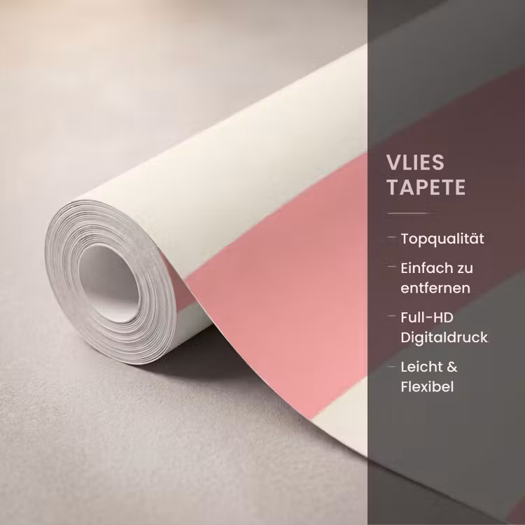 Tapete - Spirale – Muster – Abstrakt – Rosa – Beige — 3