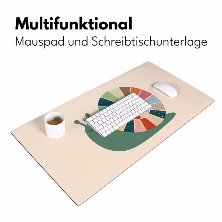 Schreibtischunterlage - Tiere – Schnecke – Bunt – Illustration — 4