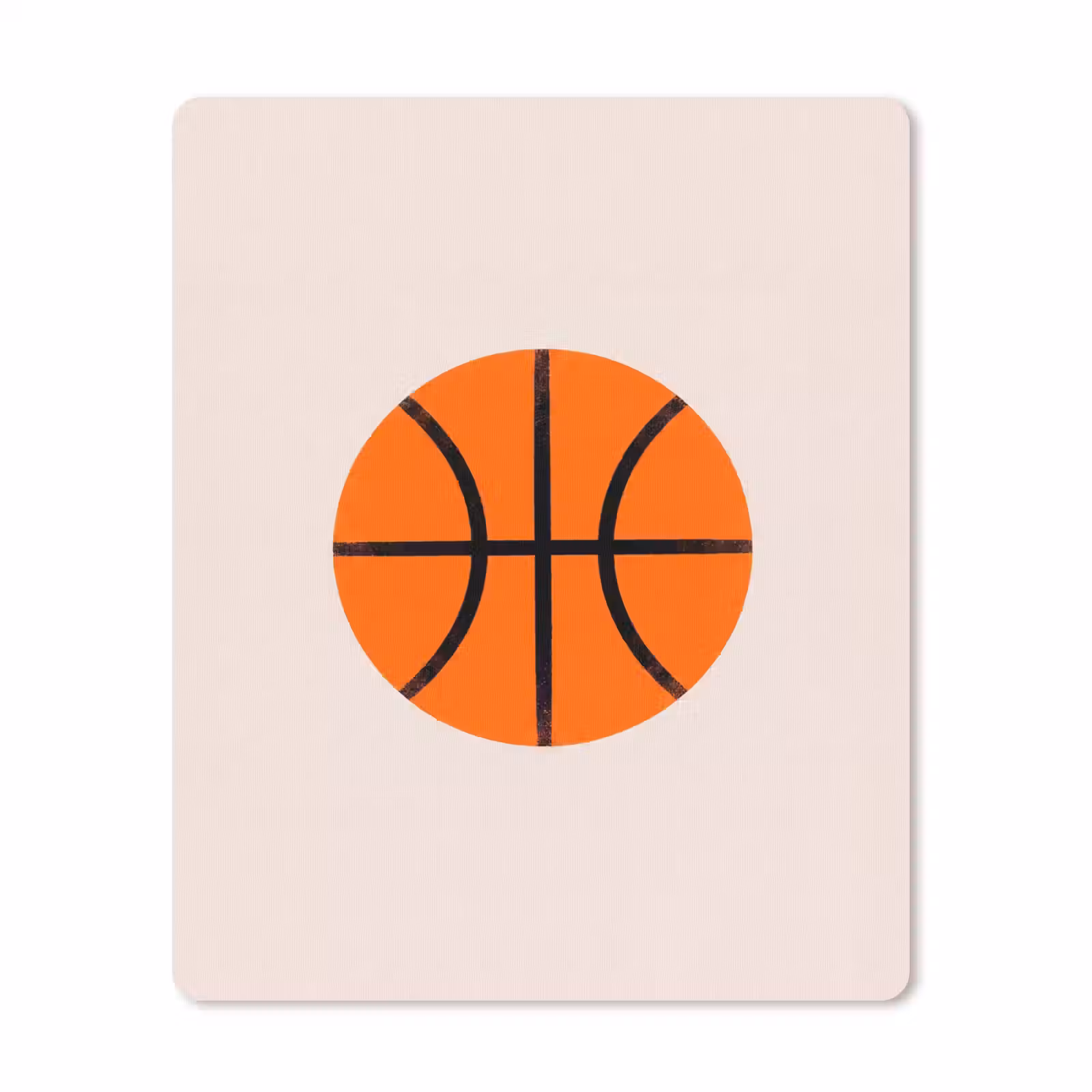 Mauspad - Basketball – Ball – Sport – Illustration – Orange — 1