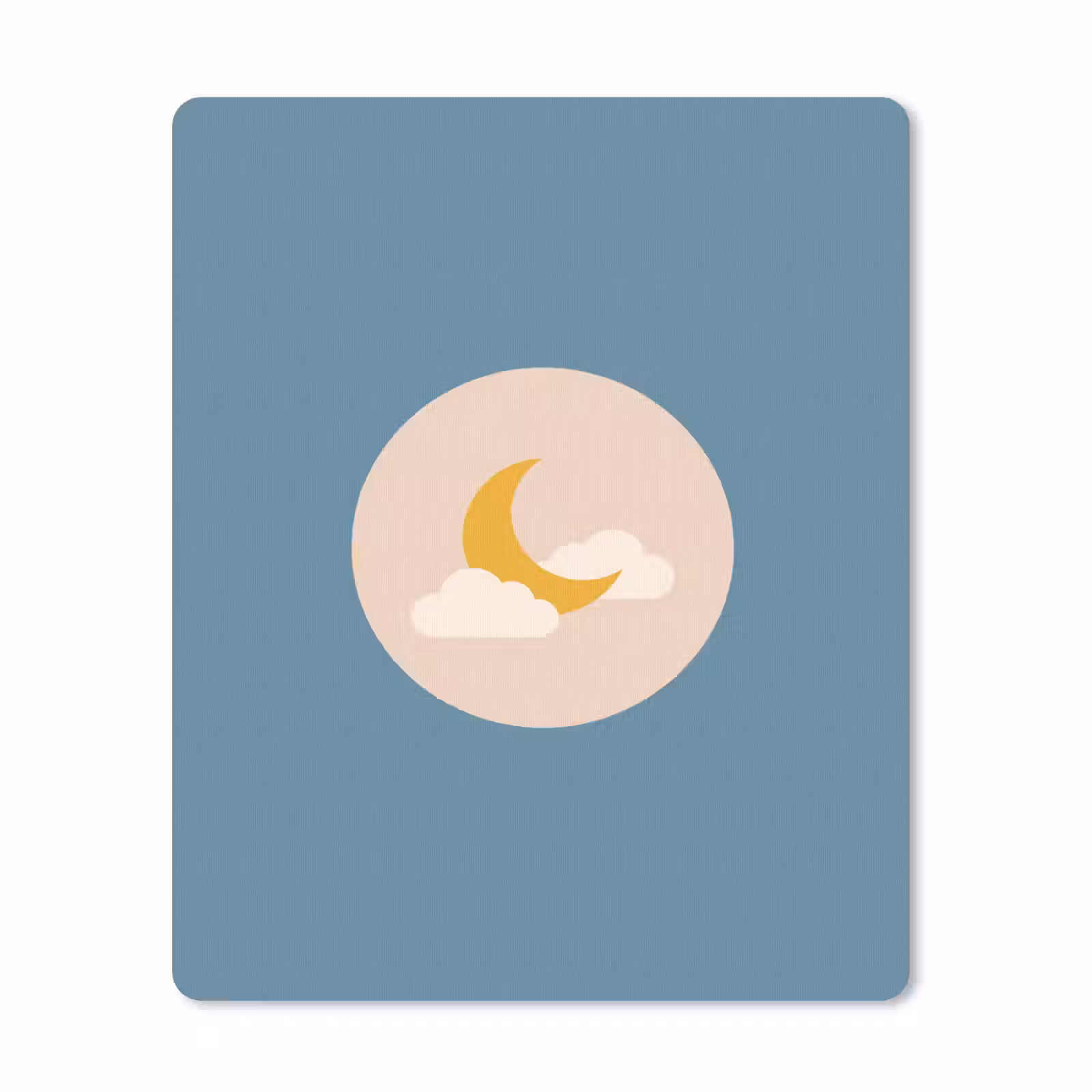 Mauspad - Mond – Wolken – Natur – Abstrakt – Gelb — 1
